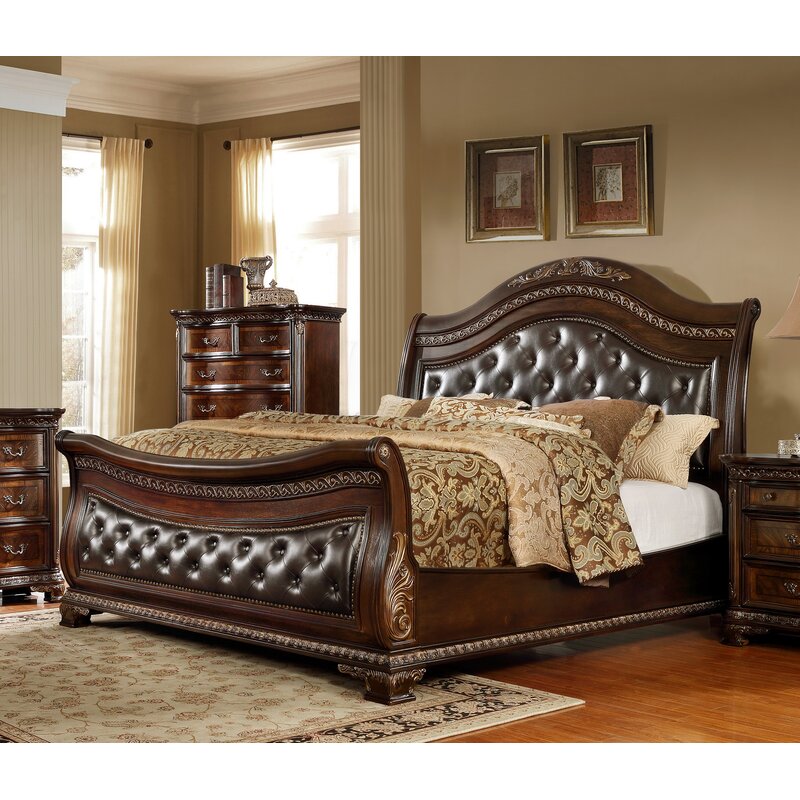 Astoria Grand Woolery King Upholstered Sleigh Bed Wayfair